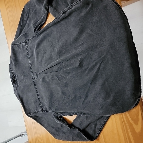American Eagle Outfitters Black Button Down Shirt - Picture 7 of 9